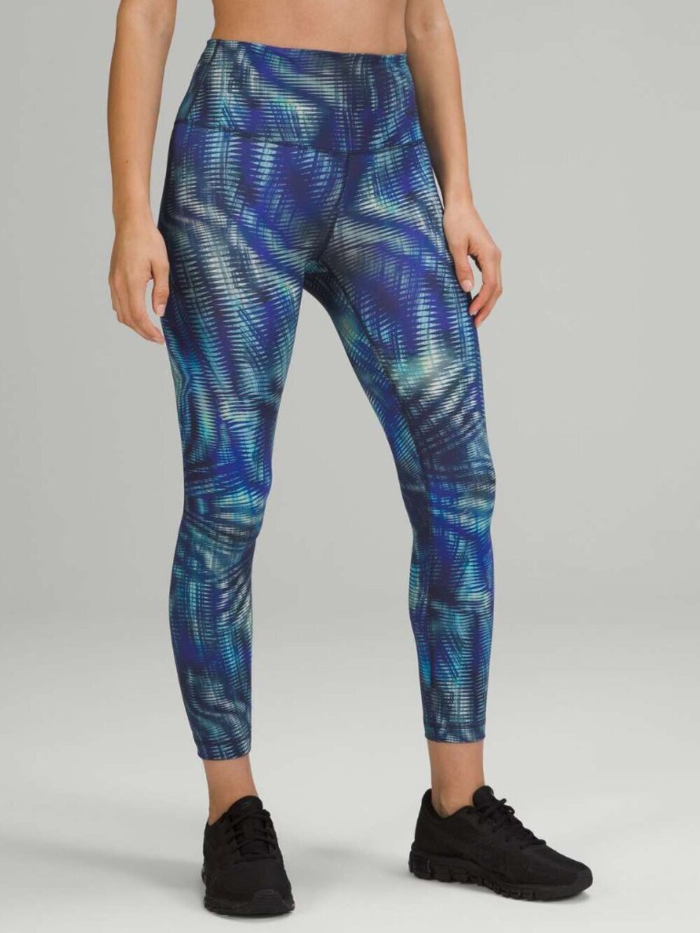 Lululemon Wunder Train High-Rise Tight 25" *Foil - 8 Shapeshifter Flux Blue Mult